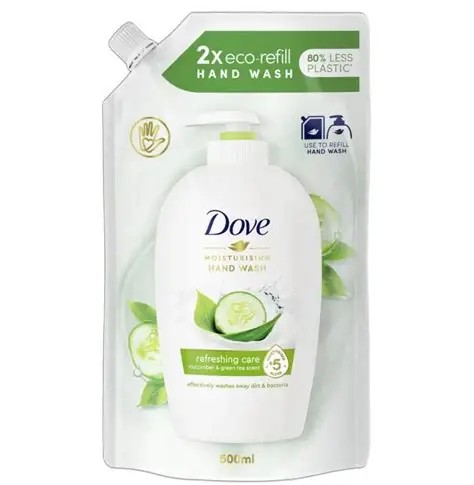 DOVE SAP.LICHID REFRESHING CARE 500ML (10BUC/BAX) 8717163097700
