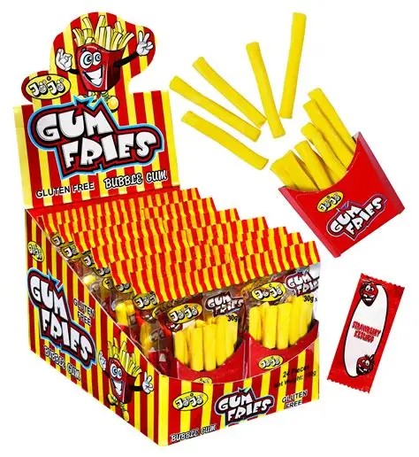 JOJO GUMA FRIES+KETCHUP 30G (24BUC/CUT) 8964000979389