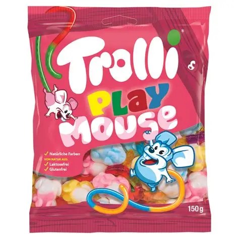 TROLLI PLAY MOUSE 100GR (22BUC/BAX) 4003084319446