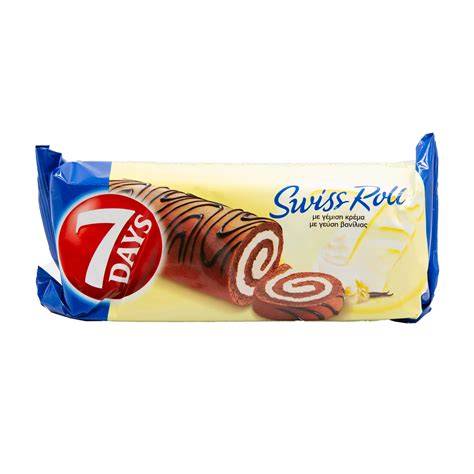 7DAYS SWISS ROLL VANILLA 200GR (10BUC/BAX) 7622202252242