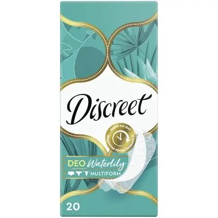 DISCREET ABSORBANTE ZILNICE WATERLILY (20BUC/CUT) 4015400107835