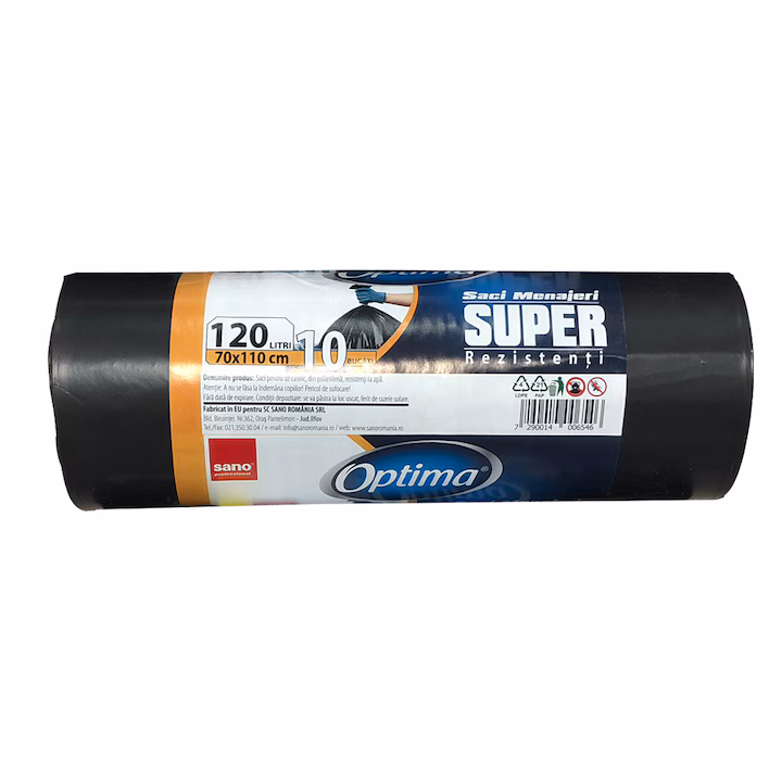 OPTIMA SACI SUPER 120L,10.70*110 NEGRI (SACI MENAJ NEGRI) 7290014007086
