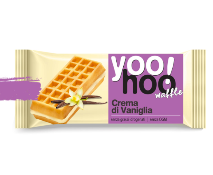 YOOHOO WAFE SANDWICH CU CREMA DE VANILIE 50GR (12BUC/CUT) 5205422400024