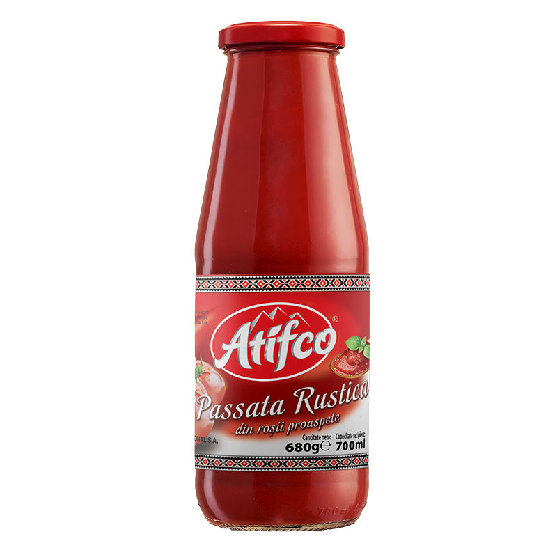 PASSATA RUSTICA DIN ROSII PROASPETE ROMANESTI 750 GR 5941905077559