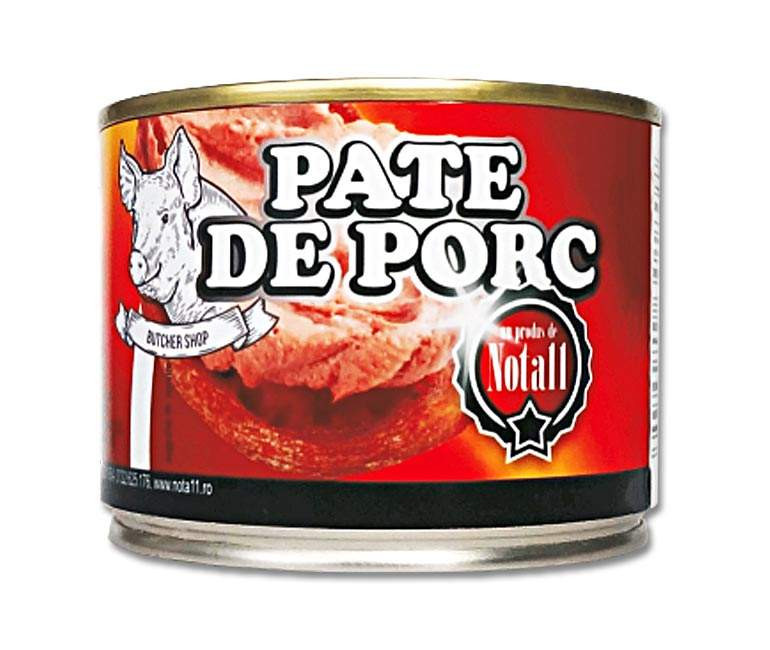 PATE  DE PORC NOTA 11 200g  6 buc/Bax 5949024301807