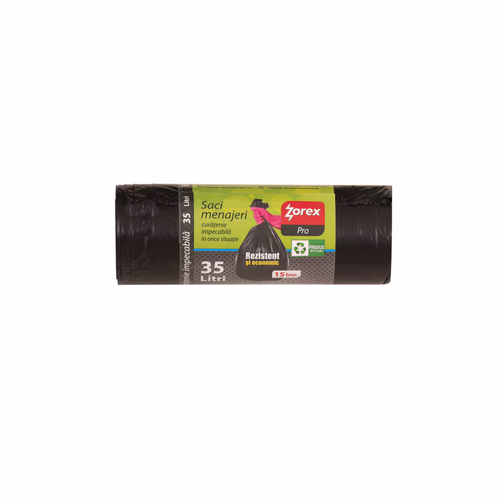 ZOREX Pro Saci negri 35L 15/rola 6422465005453