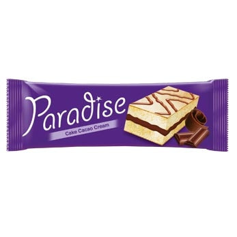 PARADISE PRAJITURA SANDWICH NEGLAZURATA CU CREMA CACAO 22GR 8692806125418