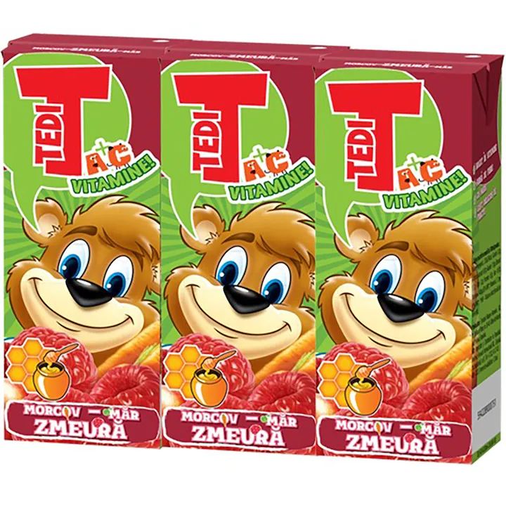TEDI MORCOV&MAR&ZMEURA (3X200ML) 5942289007163