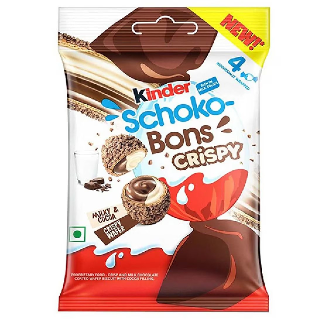 KINDER SCHOKOBON CRISPY 22.4 GR 12/SET (8SET/BAX) 8000500418512