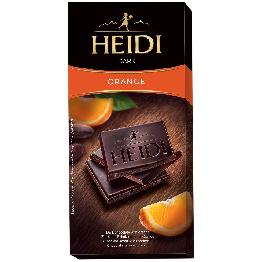 HEIDI DARK PORTOCALA 80GR (20BUC/CUT) 5941021001254