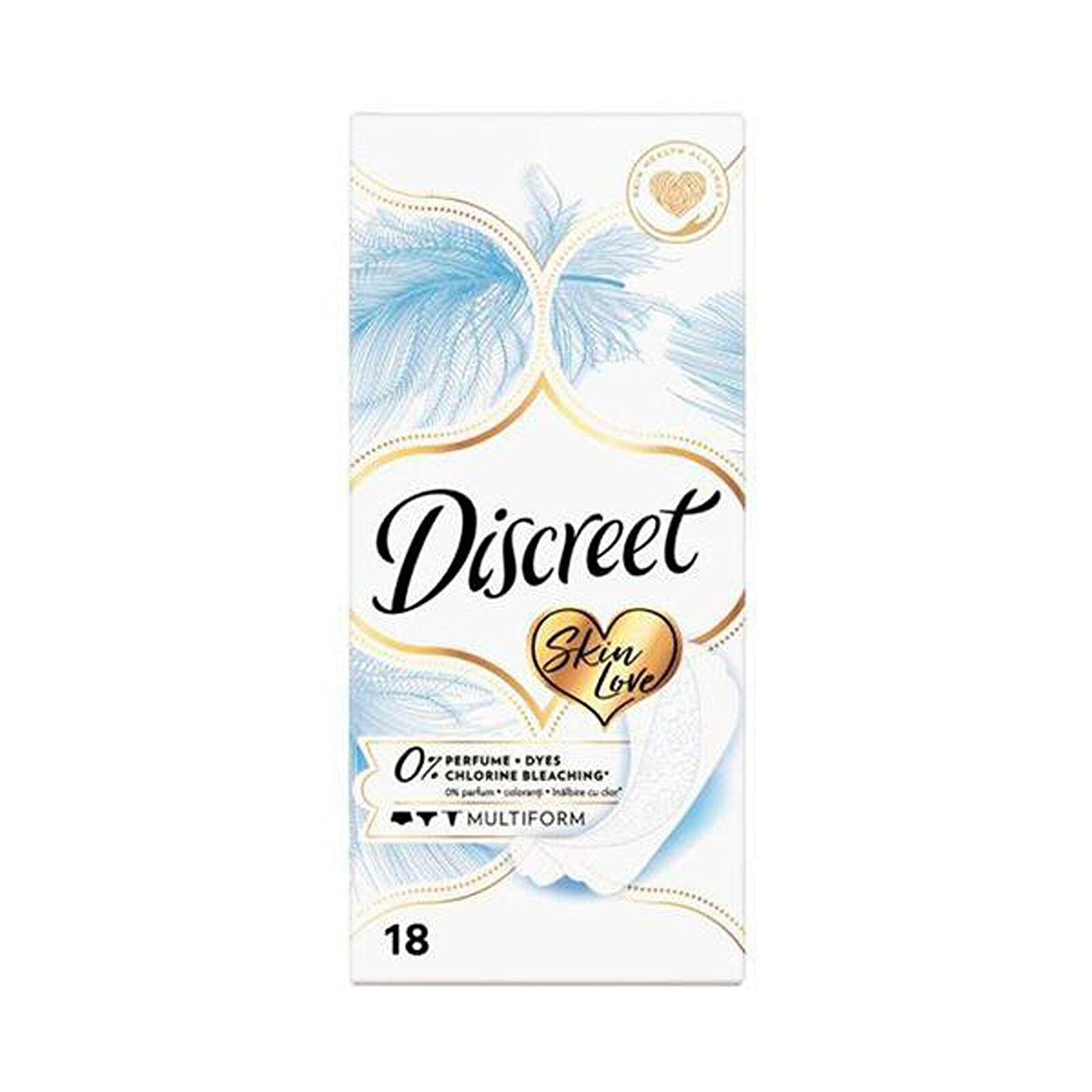 DISCREET ABSORBANTE ZILNICE SKIN LOVE (18BUC/CUT) 8006540567432