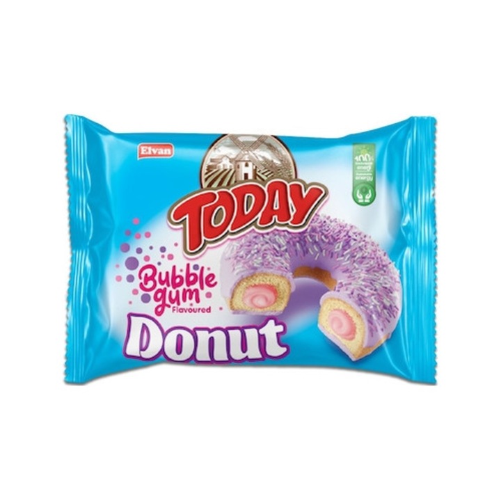 TODAY DONUT BUBBLE GUM 45GR(24BUC/CUT) 8693029612587