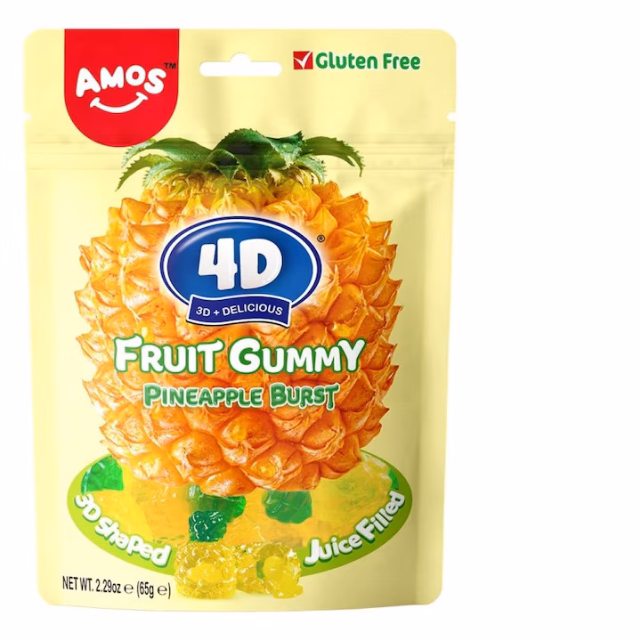 4D GUMMY ANANAS 65GR (36BUC/BAX) 6936756289861