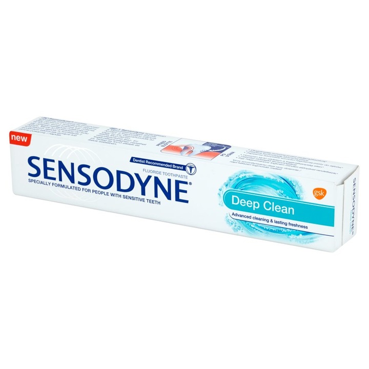 SENSODYNE  DEEP CLEAN 75ML(12BUC/BAX) 5054563110893