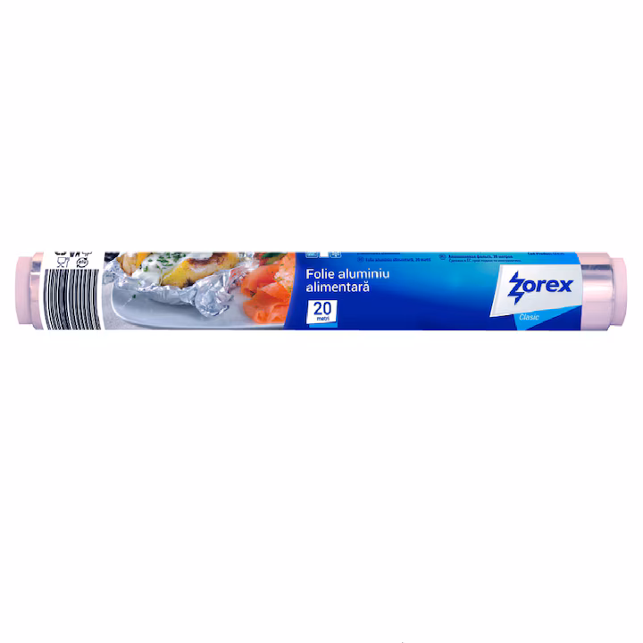 ZOREX FOLIE ALIMENTARA ALUMINIU 30CM*20M 6422465000045