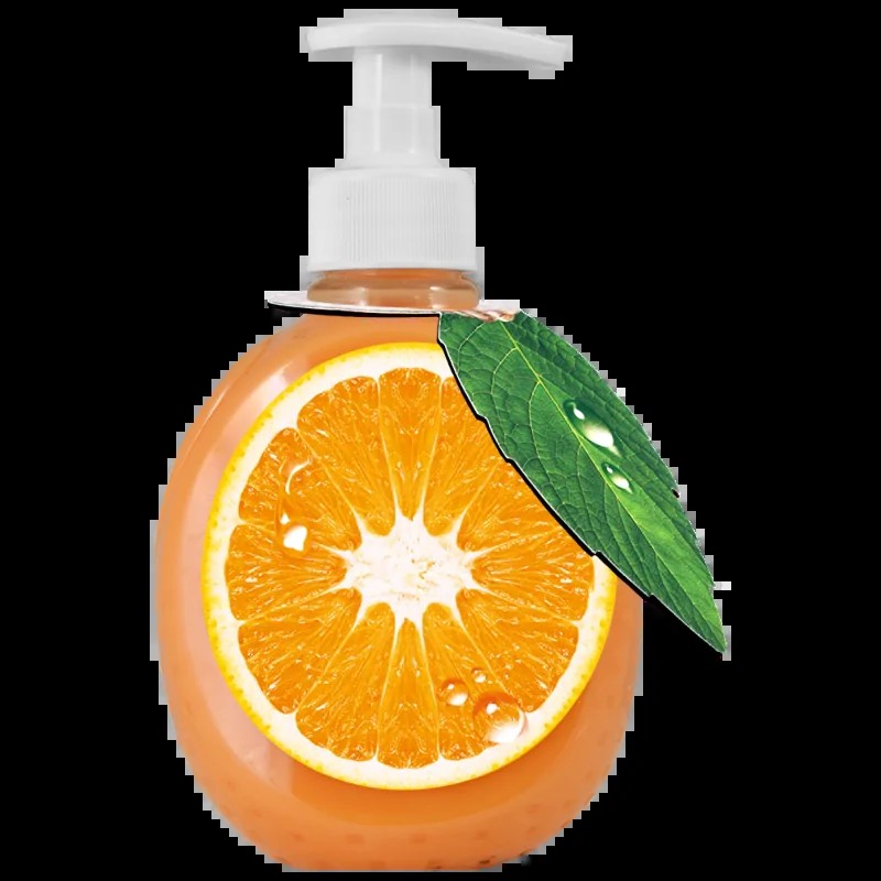 SAVELLE SAPUN LICHID 375ML ORANGE (12BUC/BAX) 6422768046917