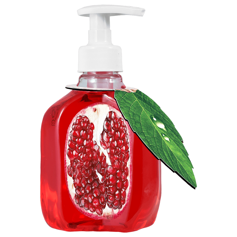 SAVELLE SAPUN LICHID 375ML POMEGRANATE (12BUC/BAX) 6422768046924