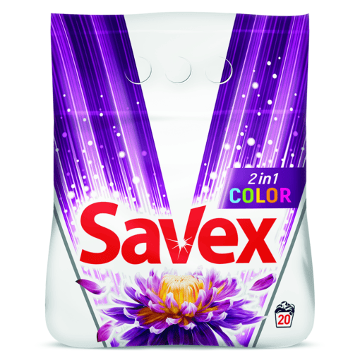 SAVEX DETERGENT PUDRA AUTOMAT 2KG COLOR 20SP 3800024022142