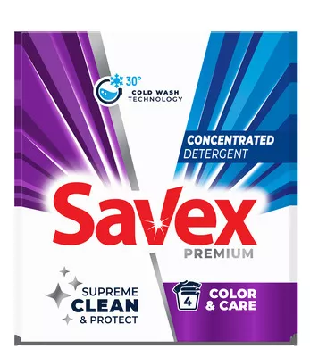 SAVEX DETERGENT PUDRA AUTOMAT 320G COLOR CARE 4SP 3800024049781