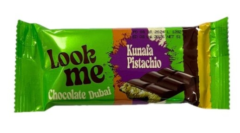 LOOK-ME CIOCOLATA UMPLUTURA FISTIC 58GR (24BUC/CUT) 8680201454967