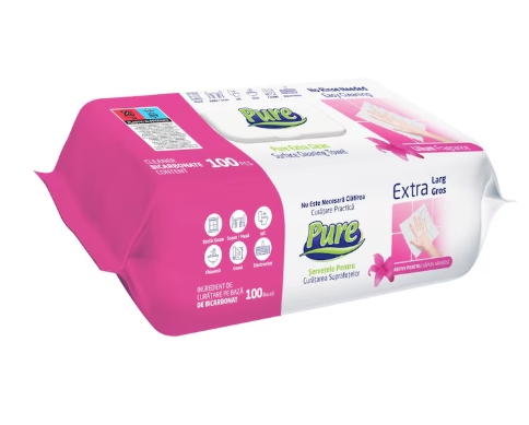 PURE SERVETELE UMEDE PT.SUPRAFETE CRIN (100BUC/SET) 8682241221387