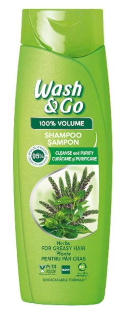 WASH&GO SAMPON HERBS  180ML (9BUC/BAX) 8008970056708