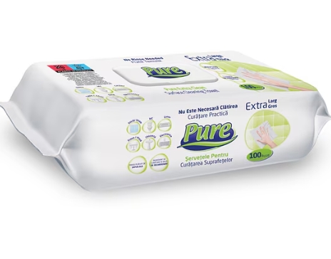PURE SERVETELE UMEDE PT.SUPRAFETE HERBAL (100BUC/SET) 8682241221370