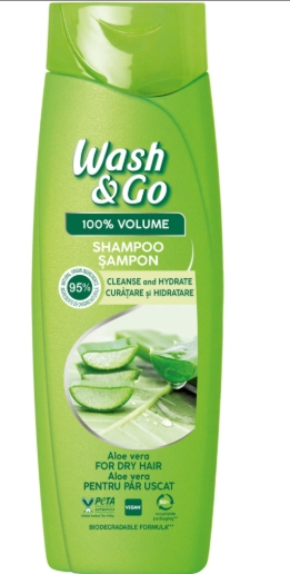WASH&GO SAMPON ALOE VERA 360ML (6BUC/BAX) 8008970056746