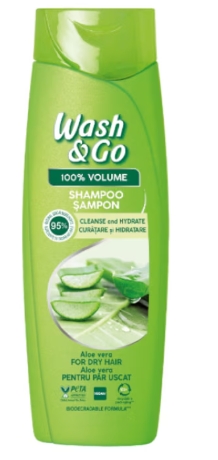 WASH&GO SAMPON ALOE VERA  180ML (9BUC/BAX) 8008970056678