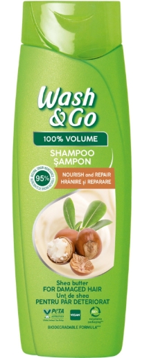 WASH&GO SAMPON SHEA BUTTER 360ML (6BUC/BAX) 8008970058863