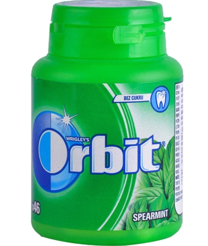 ORBIT SPEARMINT BOTTLE 64G (6BUC/PAC) 4009900538862