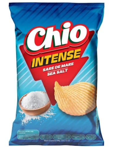 CHIO CHIPS INTENSE CU SARE DE MARE 120GR (10BUC/BAX) 5941445677479
