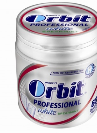 ORBIT WHITE SPEARMINT BOTTLE 64G (6BUC/PAC) 4009900581240