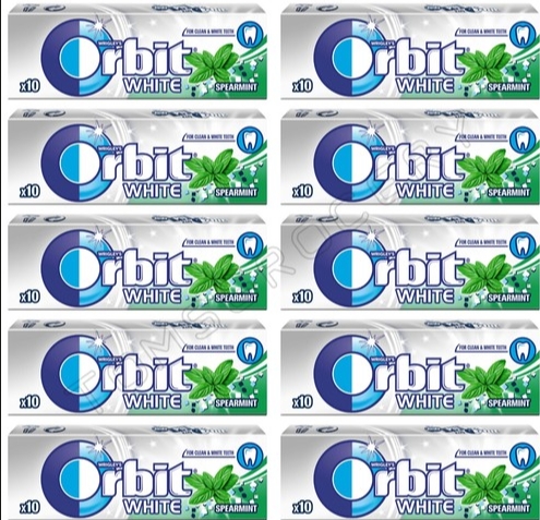 ORBIT WHITE SPEARMINT (30BUC/PAC) 4009900395977