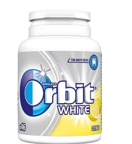 ORBIT WHITE FRUIT BOTTLE 64G (6BUC/PAC) 4009900581219