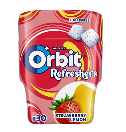 ORBIT REF. STRAWBERRY LEMON BOTTLE 67G (6BUC/PAC) 4009900544542