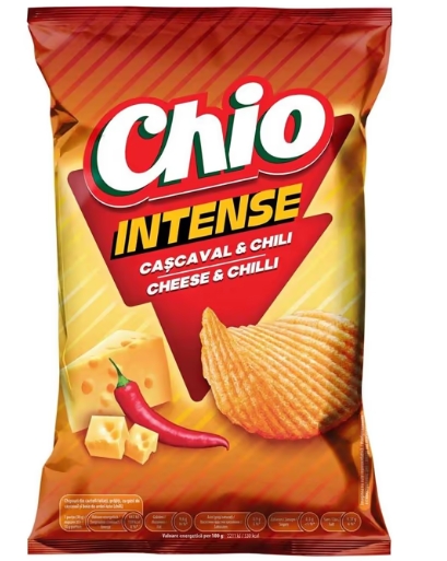 CHIO CHIPS INTENSE CASCAVAL&CHILLI 120GR (10BUC/BAX) 5941445677448
