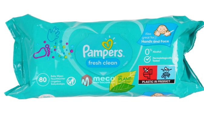 PAMPERS SERVETELE UMEDE FRESH CLEAN 80BUC 8001841077598