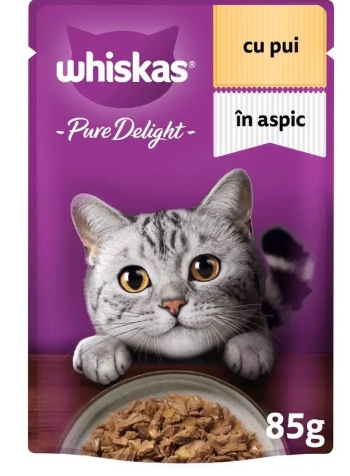WHISKAS CU PUI IN ASPIC 85G (28BUC) 3065890180819