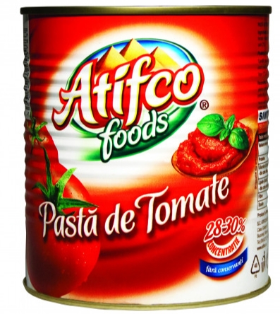 ATIFCO PASTA DE TOMATE ,28%,CUTIE 70 GR 50BUC/BAX 5941893880933