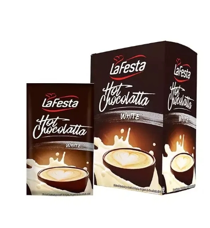 LA FESTA HOT CHOCOLATTA WHITE 250GR (10BUC/CUTIE) 5900910002116