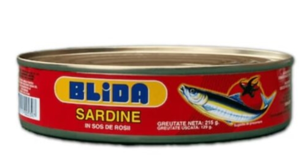 SARDINE SOS TOMAT BLIDA 125GR (50BUC/BAX) 739113573506