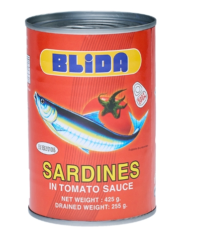 SARDINE BLIDA  CU CHEIE SOS TOMAT 425GR (24BUC/BAX) 8852111008718