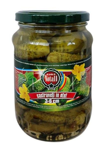 CASTRAVETI INTREGI CONSERVATI NOTA 11 (3-6 CM) 720 ML 12 BUC/BAX 5949024302354
