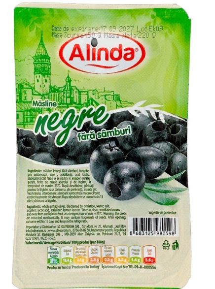 ALINDA 150 G NEGRE F.S CAS 8683125980598