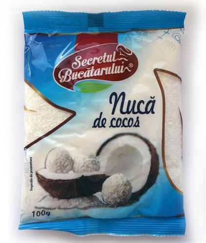 SECRETUL BUCATARULUI NUCA COCOS FULGI 100G 12BUC/CUT 5941282100222