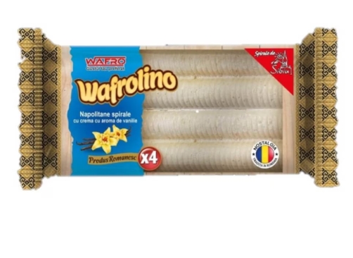 WAFROLINO SPIRALE CU VANILIE 56GR (18BUC) 6425999000680