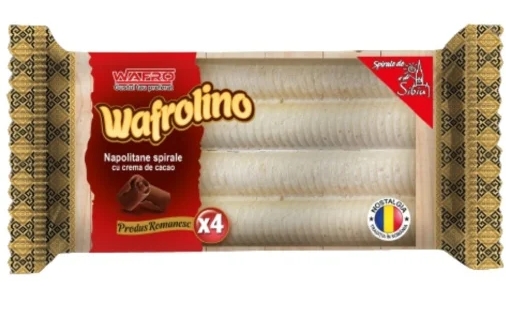 WAFROLINO SPIRALE CU CACAO 56GR (18BUC) 6425999000673