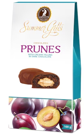 PRUNE INVELITE IN CIOCO.SUMMER GIFTS 100GR 4820078238824