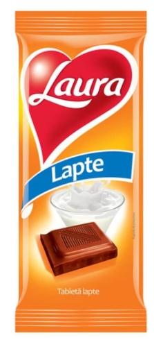 CIOCOLATA LAURA CU LAPTE 80GR (24BUC) 5941047834720